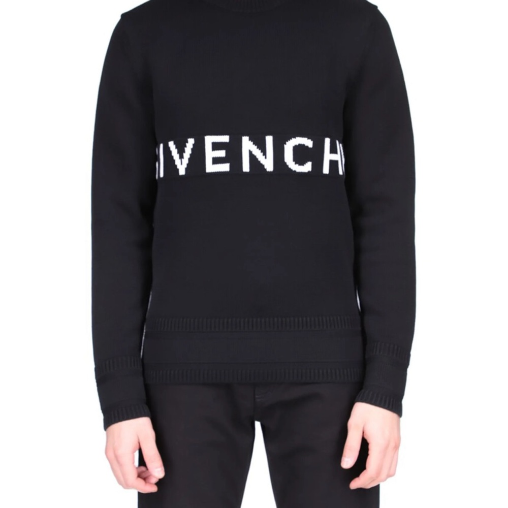 Givenchy Men's Cotton Logo Crew Sweater